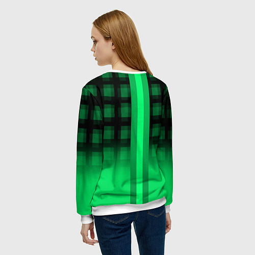 Женский свитшот Xbox game studio geometry / 3D-Белый – фото 4