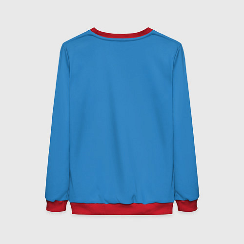 Женский свитшот Новогодний Рик огурчик - Merry Rickmas / 3D-Красный – фото 2