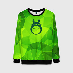 Женский свитшот Totoro green poly