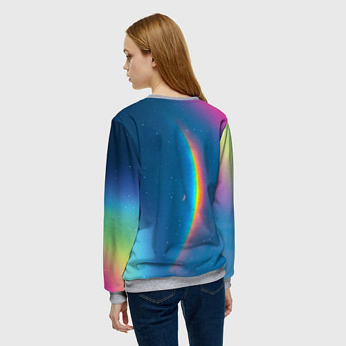 Женский свитшот Moon music Coldplay / 3D-Меланж – фото 4