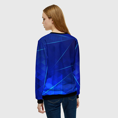 Женский свитшот Enhypen blue poly / 3D-Черный – фото 4