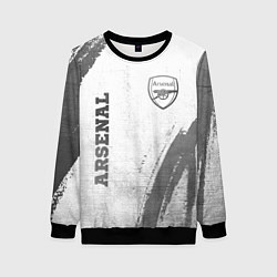 Женский свитшот Arsenal - white gradient вертикально