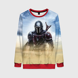 Свитшот женский Дин Джарин - Мандалорец, цвет: 3D-красный