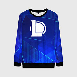 Женский свитшот League of Legends blue poly