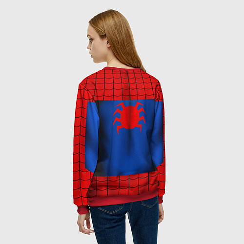 Женский свитшот Человек-паук верх / 3D-Красный – фото 4