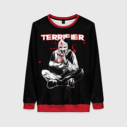 Свитшот женский Terrifier clown Art, цвет: 3D-красный