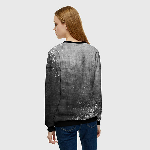 Женский свитшот Juventus - grey gradient / 3D-Черный – фото 4