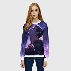 Свитшот женский Superman - Neon rain, цвет: 3D-белый — фото 2