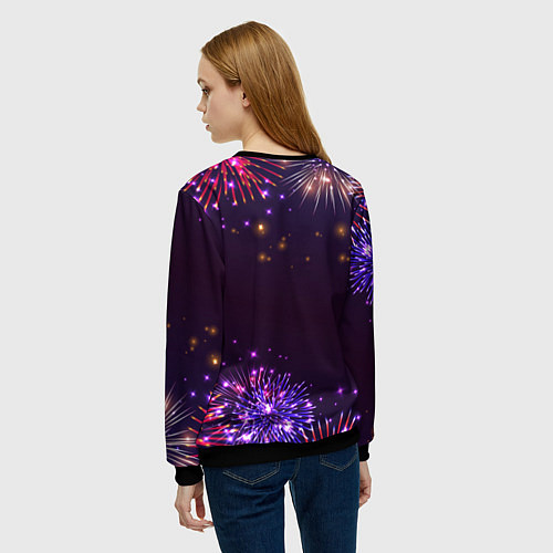 Женский свитшот Праздничный Stray Kids / 3D-Черный – фото 4