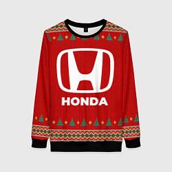 Свитшот женский Honda new year, цвет: 3D-черный