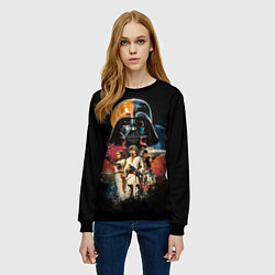 Свитшот женский Звездные войны, цвет: 3D-черный — фото 2