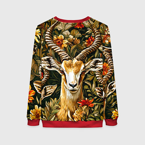 Женский свитшот Газель / 3D-Красный – фото 2