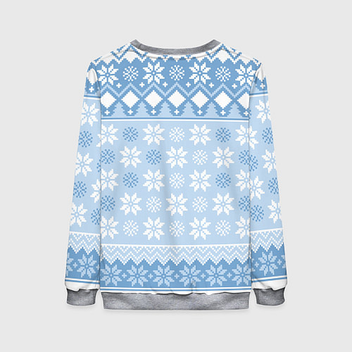 Женский свитшот Rei christmas sweater Evangelion / 3D-Меланж – фото 2