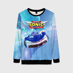 Свитшот женский Team Sonic racing - speed, цвет: 3D-черный