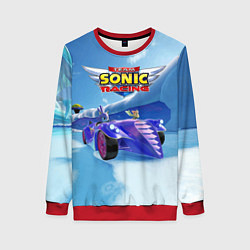 Свитшот женский Blaze the cat - team Sonic racing, цвет: 3D-красный