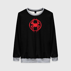 Свитшот женский Miles Morales - logo, цвет: 3D-меланж