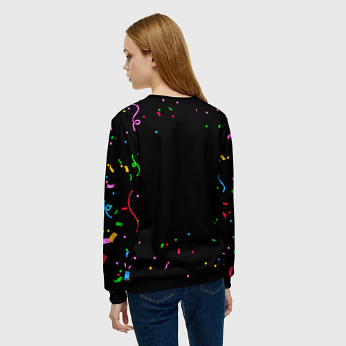 Женский свитшот Akira конфети / 3D-Черный – фото 4