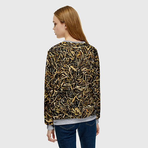 Женский свитшот Чай / 3D-Меланж – фото 4