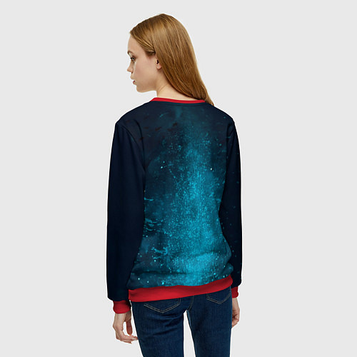 Женский свитшот Мадрид - Роналдо / 3D-Красный – фото 4