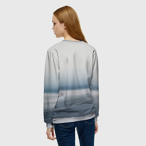 Женский свитшот Итальянский суперкар Lambo Huracan / 3D-Меланж – фото 4