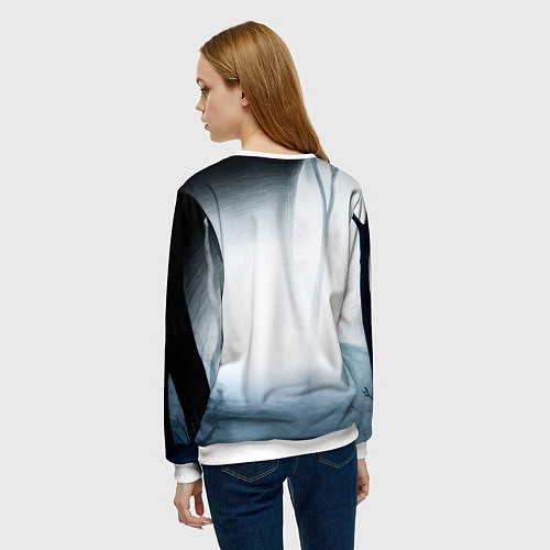 Женский свитшот Venom in the forest / 3D-Белый – фото 4