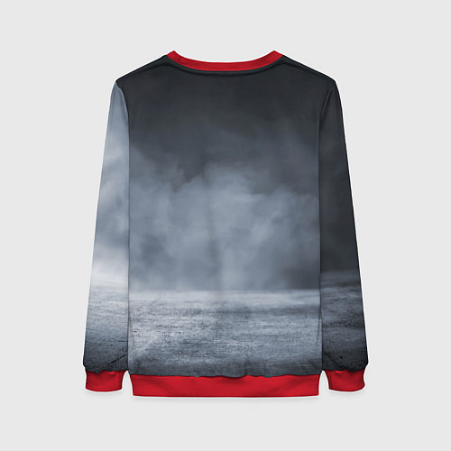 Женский свитшот Итальянский гиперкар Lambo Aventador / 3D-Красный – фото 2