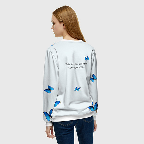 Женский свитшот Life is strange: double exposure / 3D-Белый – фото 4