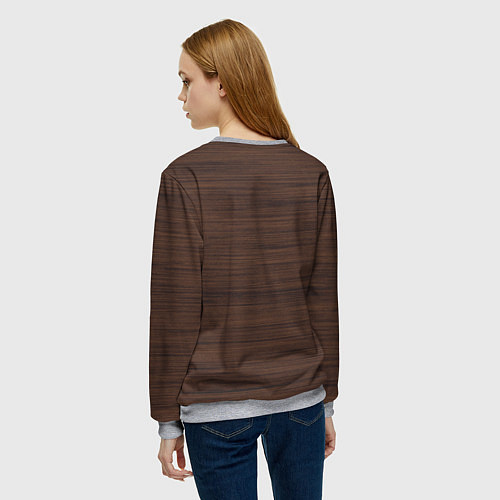 Женский свитшот Палисандр / 3D-Меланж – фото 4