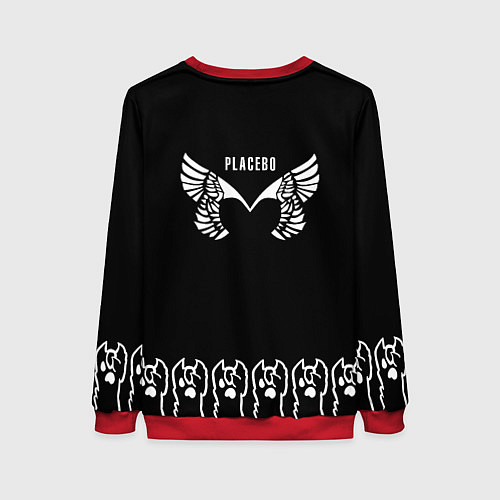 Женский свитшот Placebo: cat rock / 3D-Красный – фото 2