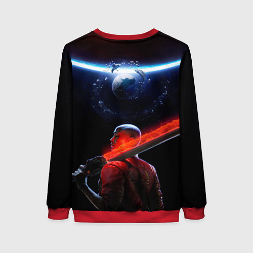 Женский свитшот Героиня Intergalactic the heretic prophet / 3D-Красный – фото 2