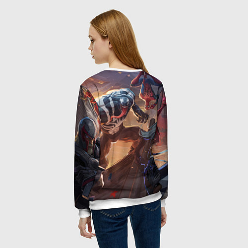 Женский свитшот Персонажи Marvel rivals / 3D-Белый – фото 4