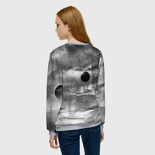 Женский свитшот Stalker 2 heart of Chornobyl radiation / 3D-Меланж – фото 4