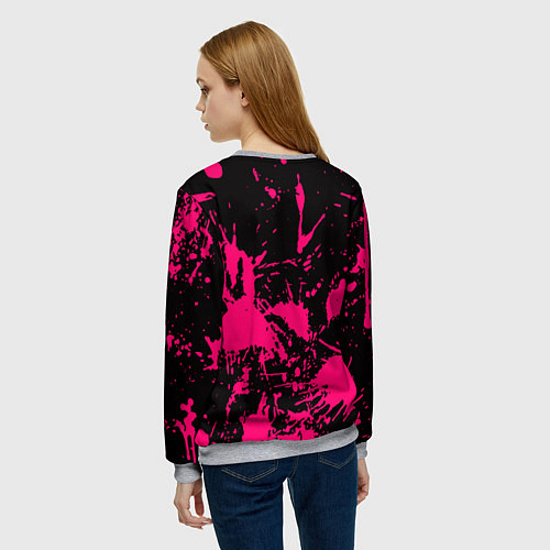 Женский свитшот Nirvana pink color / 3D-Меланж – фото 4