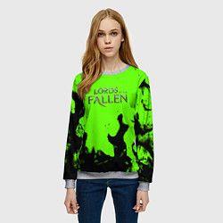 Свитшот женский Lord of the fallen flame, цвет: 3D-меланж — фото 2