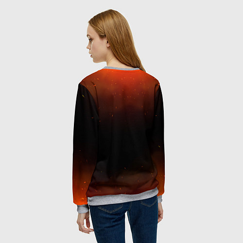 Женский свитшот Саурон Властелин колец / 3D-Меланж – фото 4