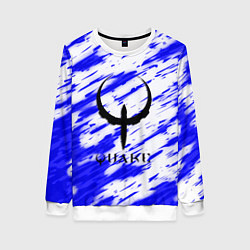 Свитшот женский Quake огненные краски, цвет: 3D-белый