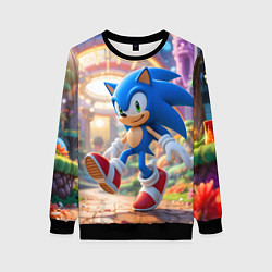 Свитшот женский Sonic фантастический мир, цвет: 3D-черный