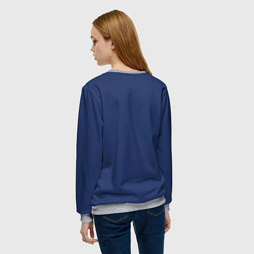 Женский свитшот Просто сейчас зима / 3D-Меланж – фото 4