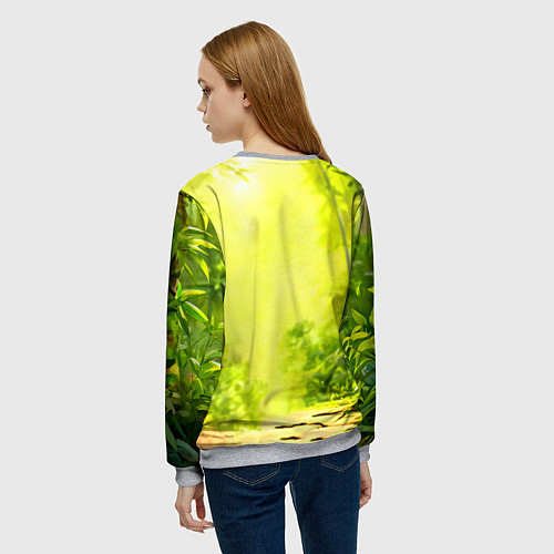 Женский свитшот Пандочка / 3D-Меланж – фото 4