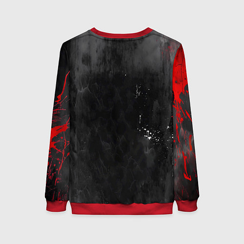 Женский свитшот Человек паук и веном / 3D-Красный – фото 2