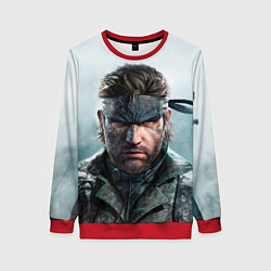 Свитшот женский Snake Solid - metal gear, цвет: 3D-красный