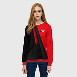 Свитшот женский N7 - красная униформа, цвет: 3D-красный — фото 2