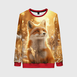 Женский свитшот Рыжая лисица в лесу