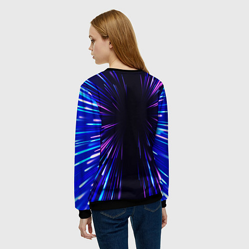 Женский свитшот Inter neon energy / 3D-Черный – фото 4