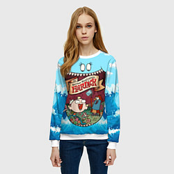 Свитшот женский The marvelous misadventures of Flapjack, цвет: 3D-белый — фото 2