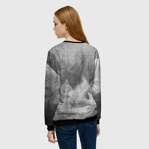 Женский свитшот Final Fantasy - grey gradient посередине / 3D-Черный – фото 4