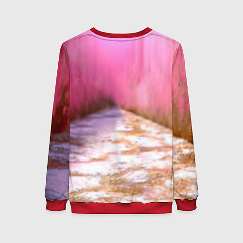 Женский свитшот Поросенок в розовом / 3D-Красный – фото 2