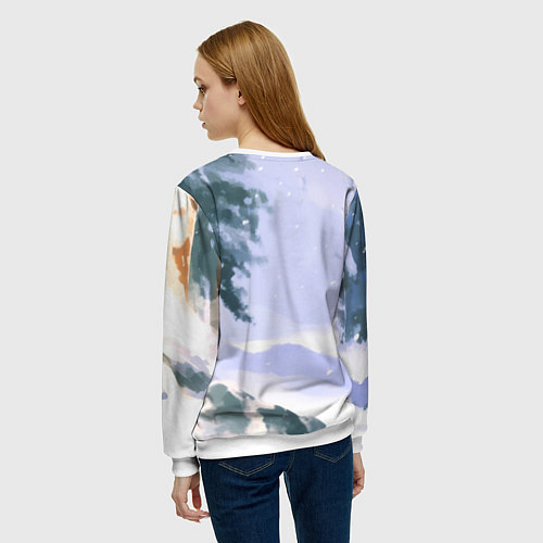 Женский свитшот Русский солдат патриот / 3D-Белый – фото 4