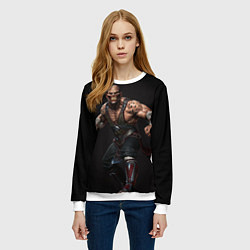 Свитшот женский Mortal kombat - baraka, цвет: 3D-белый — фото 2