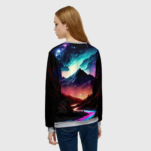 Женский свитшот Silvervale / 3D-Меланж – фото 4